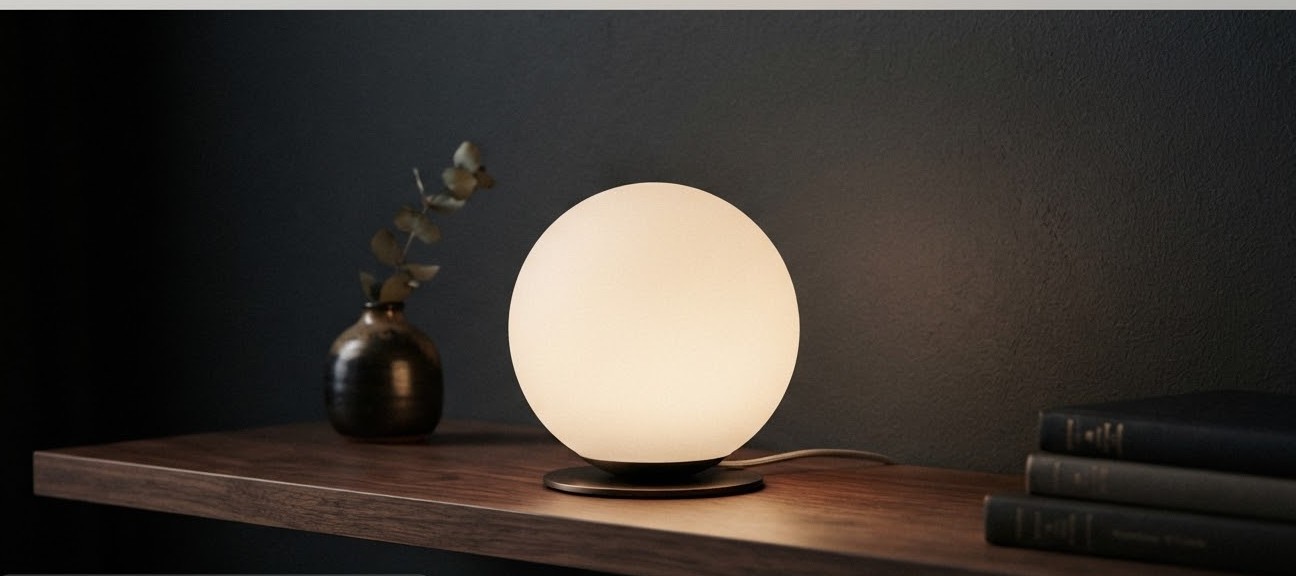 Glass Globe Lamp — Frosted Diffuser