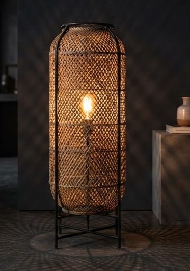 Rattan Floor Lamp — alternate view